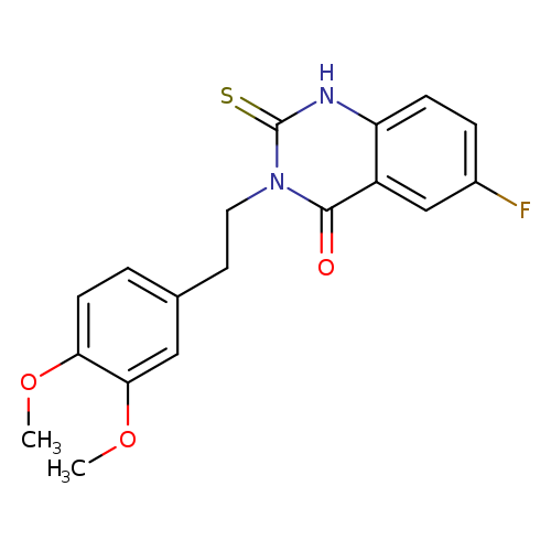 3-[2-(3,4-dimethoxyphenyl)ethyl]-6-fluoro-2-sulfanylidene-1,2,3,4-tetrahydroquinazolin-4-one