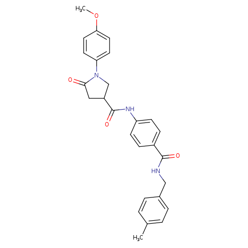 1-(4-methoxyphenyl)-N-(4-{[(4-methylphenyl)methyl]carbamoyl}phenyl)-5-oxopyrrolidine-3-carboxamide