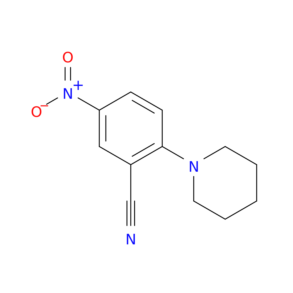 5-Nitro-2-piperidinobenzenecarbonitrile