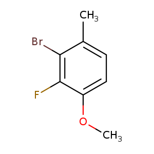 2-bromo-3-fluoro-4-methoxy-1-methylbenzene