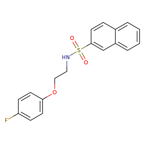 N-[2-(4-fluorophenoxy)ethyl]naphthalene-2-sulfonamide