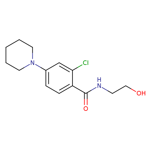 2-Chloro-n-(2-hydroxyethyl)-4-piperidinobenzenecarboxamide