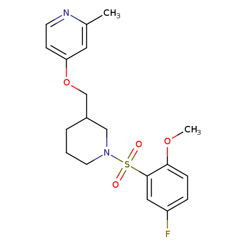 4-{[1-(5-fluoro-2-methoxybenzenesulfonyl)piperidin-3-yl]methoxy}-2-methylpyridine