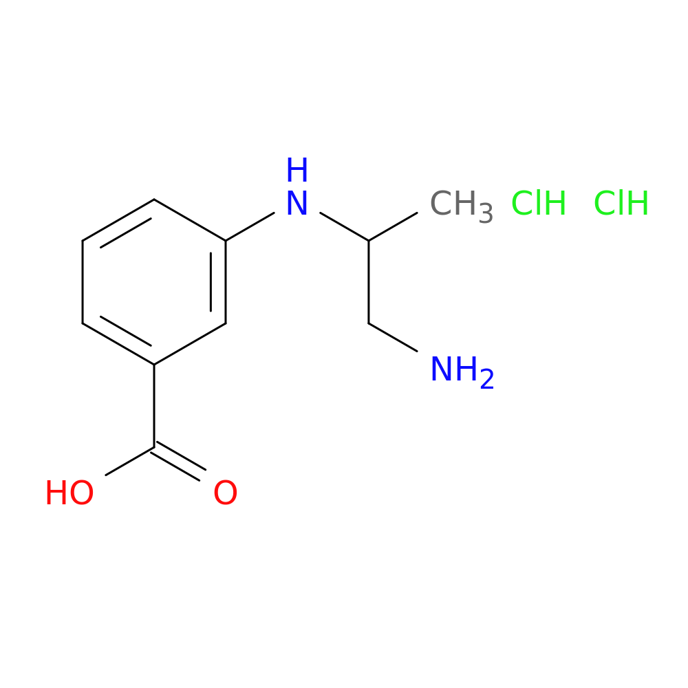 3-[(1-aminopropan-2-yl)amino]benzoic acid dihydrochloride