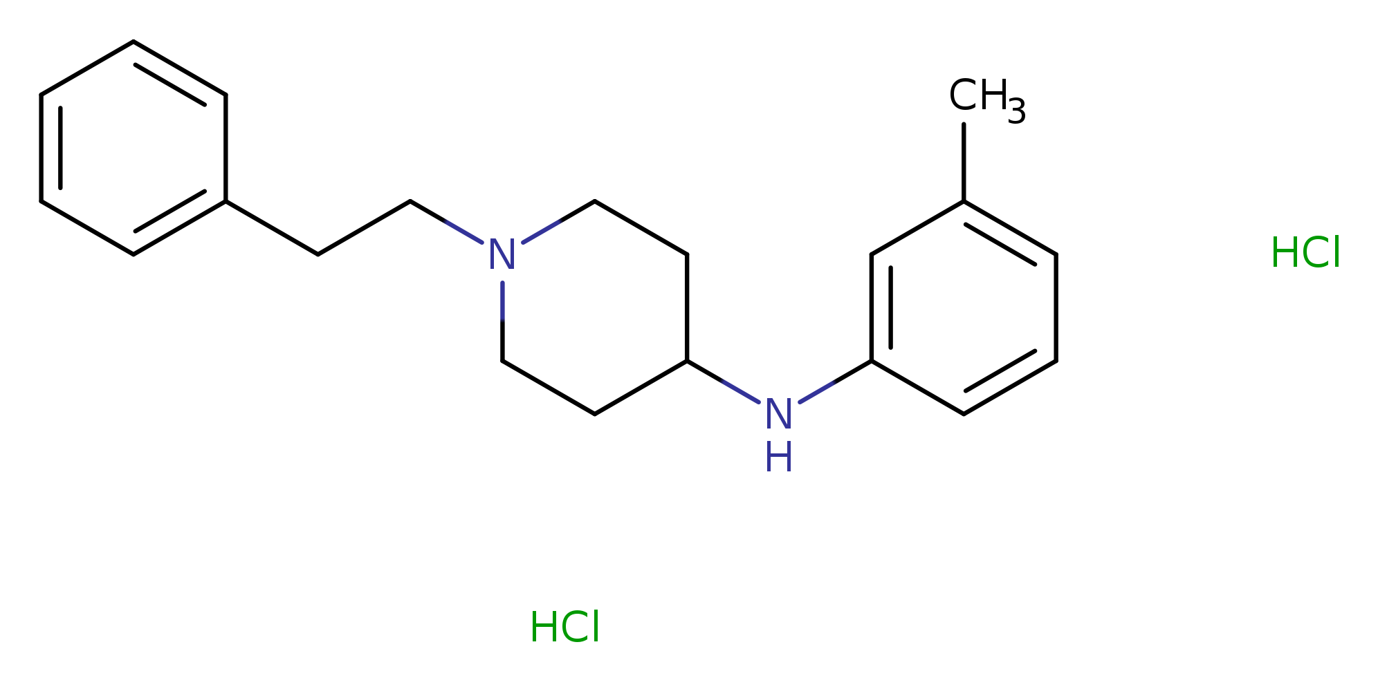 N-(3-methylphenyl)-1-(2-phenylethyl)-4-piperidinamine,dihydrochloride