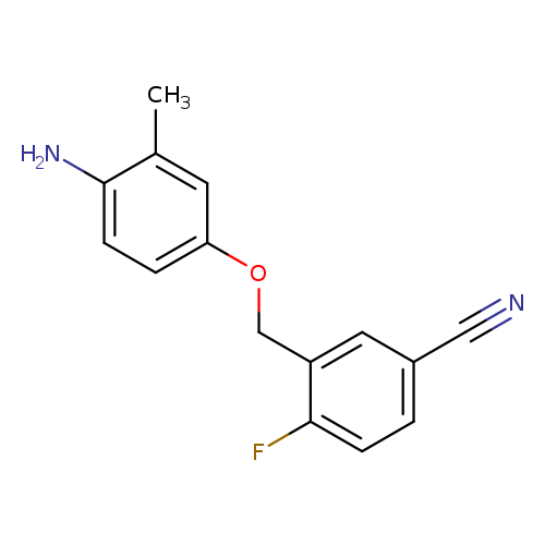 3-[(4-amino-3-methylphenoxy)methyl]-4-fluorobenzonitrile