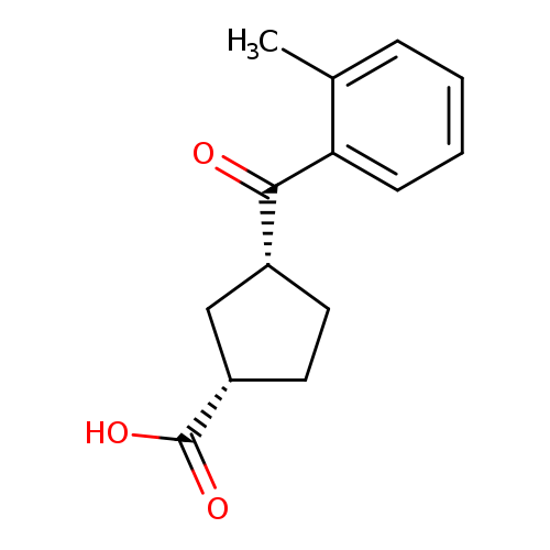 cis-3-(2-Methylbenzoyl)cyclopentane-1-carboxylic acid