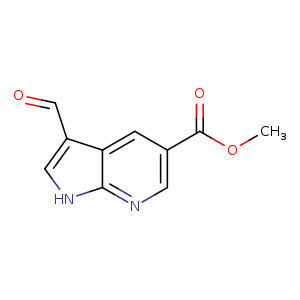 1H-Pyrrolo[2,3-b]pyridine-5-carboxylic acid, 3-formyl-, methyl ester