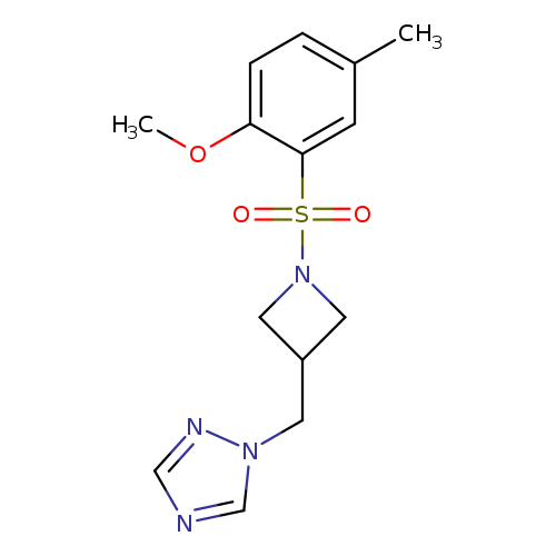 1-{[1-(2-methoxy-5-methylbenzenesulfonyl)azetidin-3-yl]methyl}-1H-1,2,4-triazole