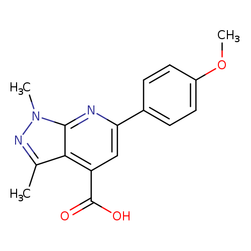 6-(4-Methoxyphenyl)-1,3-dimethyl-1H-pyrazolo[3,4-b]pyridine-4-carboxylic acid