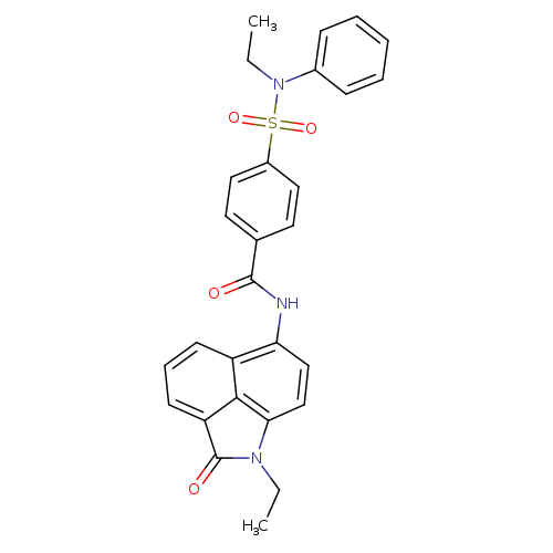 4-[ethyl(phenyl)sulfamoyl]-N-{2-ethyl-3-oxo-2-azatricyclo[6.3.1.0^{4,12}]dodeca-1(11),4,6,8(12),9-pentaen-9-yl}benzamide