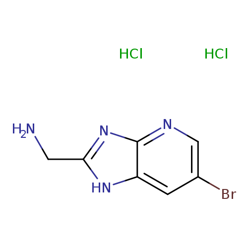 {6-bromo-1H-imidazo[4,5-b]pyridin-2-yl}methanamine dihydrochloride