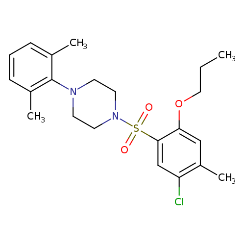 1-(5-chloro-4-methyl-2-propoxybenzenesulfonyl)-4-(2,6-dimethylphenyl)piperazine