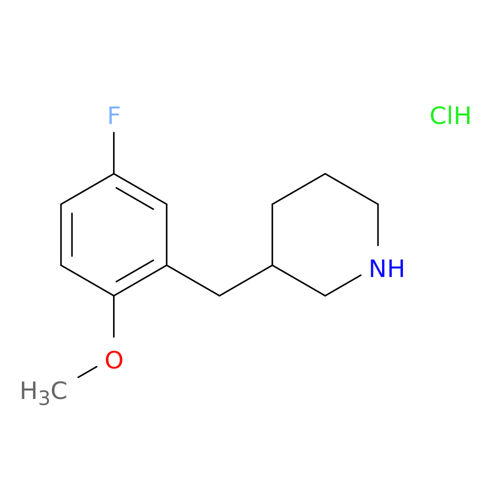 3-(5-Fluoro-2-methoxy-benzyl)-piperidine hydrochloride