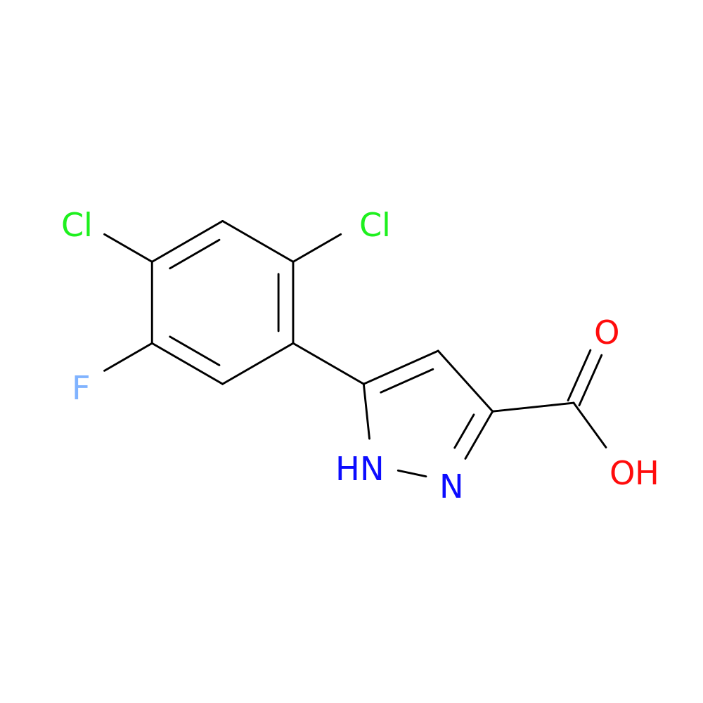 5-(2,4-Dichloro-5-fluorophenyl)-1H-pyrazole-3-carboxylic acid