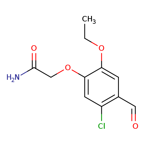 2-(5-chloro-2-ethoxy-4-formylphenoxy)acetamide