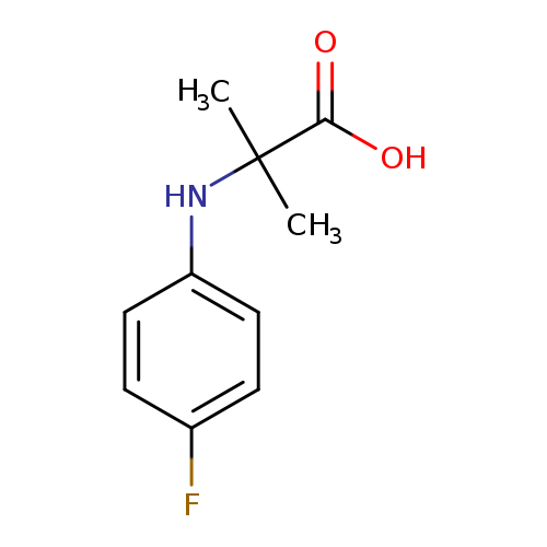 2-((4-Fluorophenyl)amino)-2-methylpropanoic acid