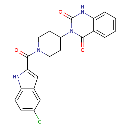 3-[1-(5-chloro-1H-indole-2-carbonyl)piperidin-4-yl]-1,2,3,4-tetrahydroquinazoline-2,4-dione