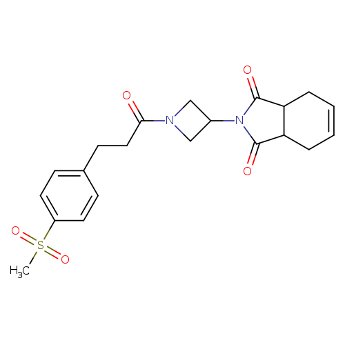 2-{1-[3-(4-methanesulfonylphenyl)propanoyl]azetidin-3-yl}-2,3,3a,4,7,7a-hexahydro-1H-isoindole-1,3-dione