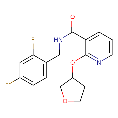 N-[(2,4-difluorophenyl)methyl]-2-(oxolan-3-yloxy)pyridine-3-carboxamide