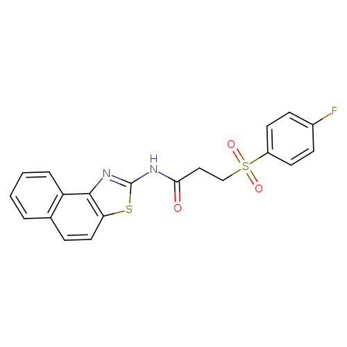 3-(4-fluorobenzenesulfonyl)-N-{naphtho[1,2-d][1,3]thiazol-2-yl}propanamide