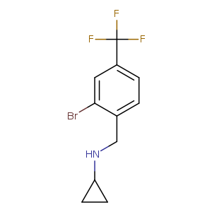 (2-Bromo-4-trifluoromethyl-benzyl)-cyclopropyl-amine