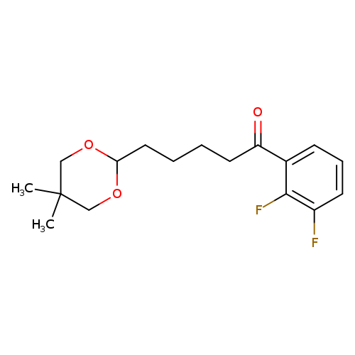 2',3'-Difluoro-5-(5,5-dimethyl-1,3-dioxan-2-yl)valerophenone