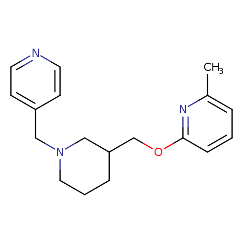 2-methyl-6-({1-[(pyridin-4-yl)methyl]piperidin-3-yl}methoxy)pyridine