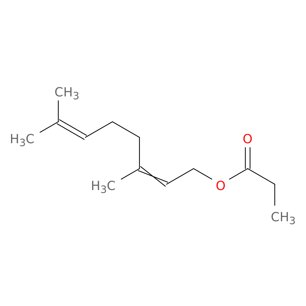 (E)-3,7-Dimethyl-2,6-octadien-1-ol propanoate