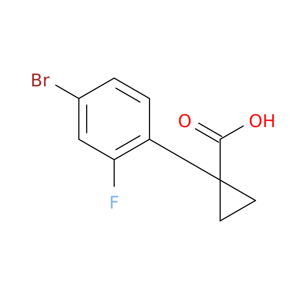 1-(4-Bromo-2-fluorophenyl)cyclopropanecarboxylic acid