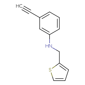 3-Ethynyl-N-(thiophen-2-ylmethyl)aniline