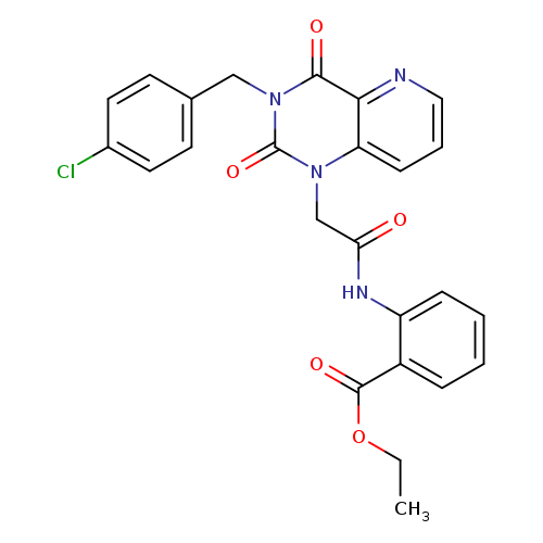 ethyl 2-(2-{3-[(4-chlorophenyl)methyl]-2,4-dioxo-1H,2H,3H,4H-pyrido[3,2-d]pyrimidin-1-yl}acetamido)benzoate