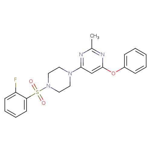 4-[4-(2-fluorobenzenesulfonyl)piperazin-1-yl]-2-methyl-6-phenoxypyrimidine