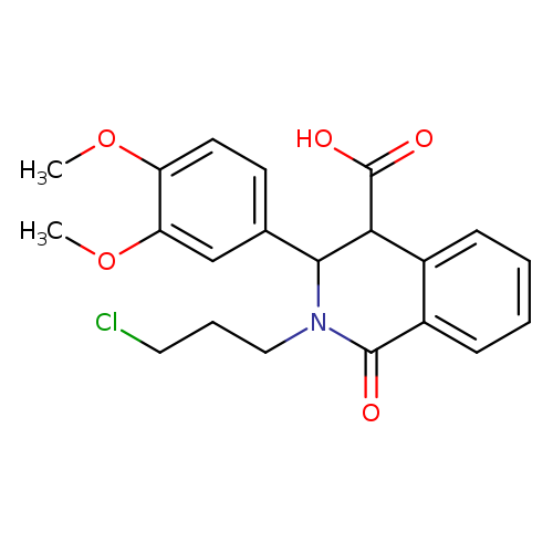 2-(3-chloropropyl)-3-(3,4-dimethoxyphenyl)-1-oxo-1,2,3,4-tetrahydroisoquinoline-4-carboxylic acid