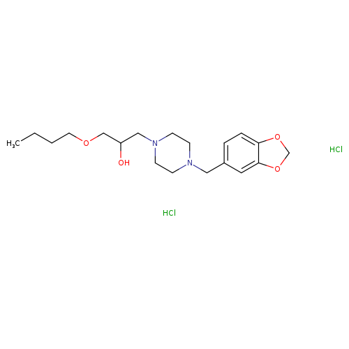 1-{4-[(2H-1,3-benzodioxol-5-yl)methyl]piperazin-1-yl}-3-butoxypropan-2-ol dihydrochloride