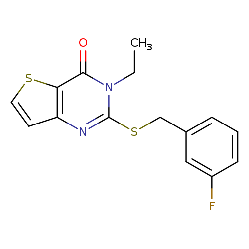 3-ethyl-2-{[(3-fluorophenyl)methyl]sulfanyl}-3H,4H-thieno[3,2-d]pyrimidin-4-one