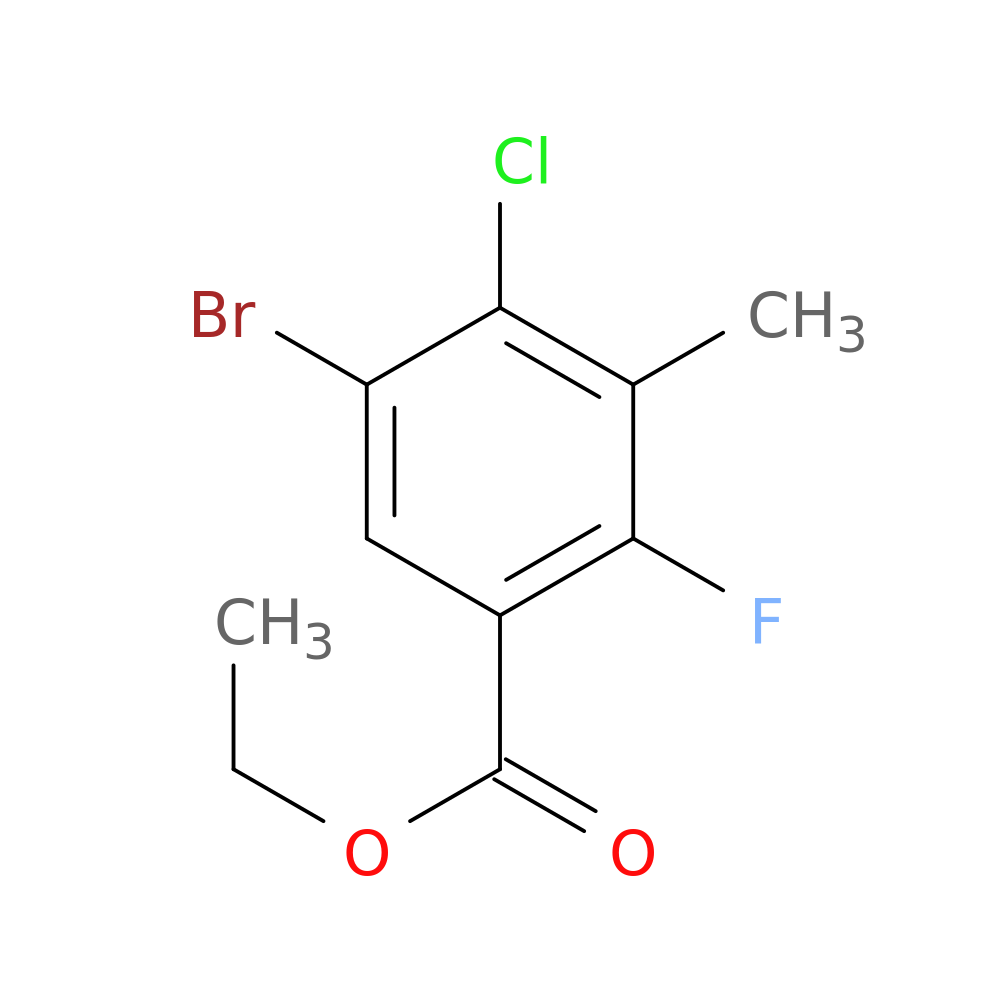 Ethyl 5-bromo-4-chloro-2-fluoro-3-methylbenzoate