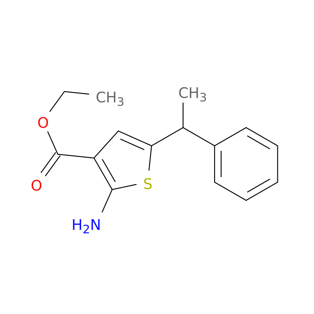 ETHYL 2-AMINO-5-(1-PHENYLETHYL)THIOPHENE-3-CARBOXYLATE