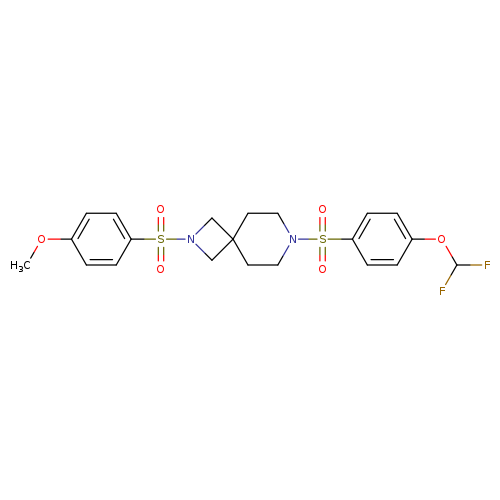 7-[4-(difluoromethoxy)benzenesulfonyl]-2-(4-methoxybenzenesulfonyl)-2,7-diazaspiro[3.5]nonane