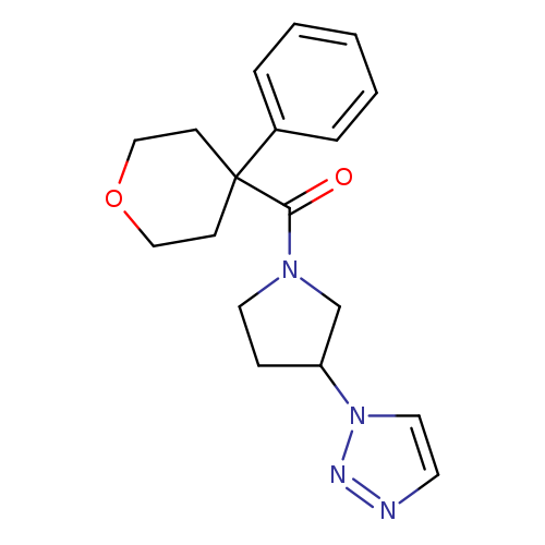 1-[1-(4-phenyloxane-4-carbonyl)pyrrolidin-3-yl]-1H-1,2,3-triazole