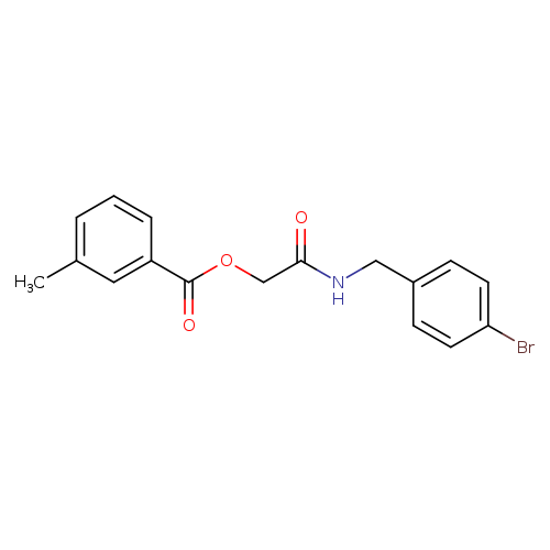 {[(4-bromophenyl)methyl]carbamoyl}methyl 3-methylbenzoate