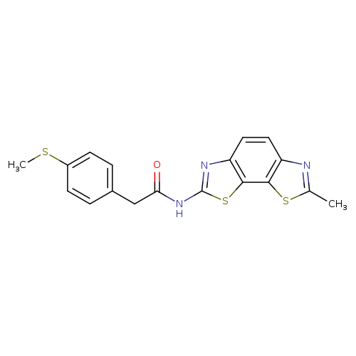 N-{11-methyl-3,12-dithia-5,10-diazatricyclo[7.3.0.0^{2,6}]dodeca-1(9),2(6),4,7,10-pentaen-4-yl}-2-[4-(methylsulfanyl)phenyl]acetamide