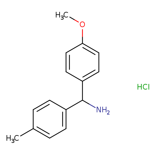 (4-methoxyphenyl)(4-methylphenyl)methanamine hydrochloride