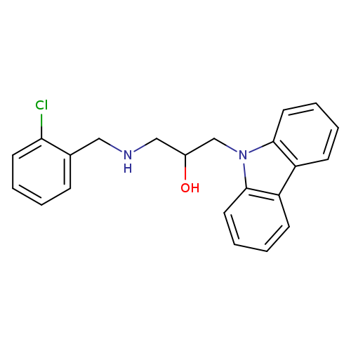 1-(9H-carbazol-9-yl)-3-{[(2-chlorophenyl)methyl]amino}propan-2-ol