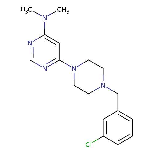6-{4-[(3-chlorophenyl)methyl]piperazin-1-yl}-N,N-dimethylpyrimidin-4-amine