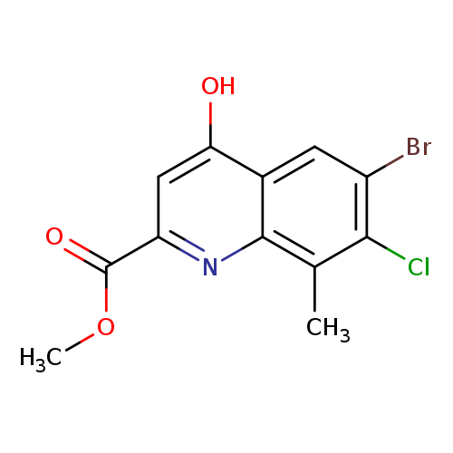 Methyl 6-bromo-7-chloro-8-methyl-4-hydroxyquinoline-2-carboxylate