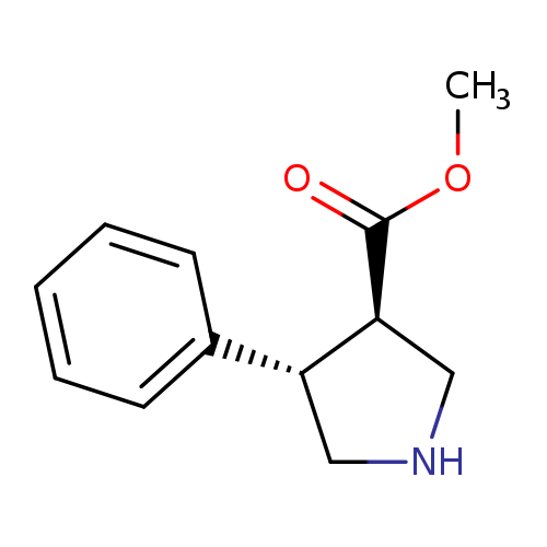3-Pyrrolidinecarboxylic acid, 4-phenyl-, methyl ester, (3R,4S)-rel-