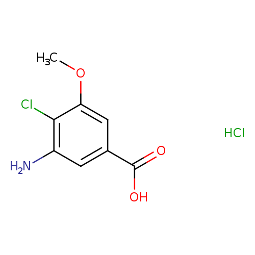 3-amino-4-chloro-5-methoxybenzoic acid hydrochloride