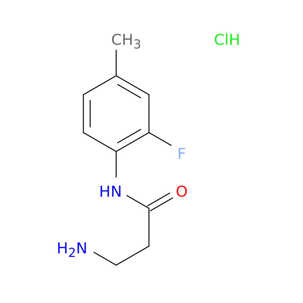 N~1~-(2-fluoro-4-methylphenyl)-beta-alaninamide hydrochloride