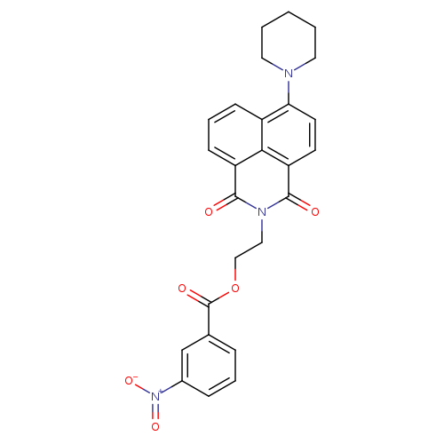 2-[2,4-dioxo-8-(piperidin-1-yl)-3-azatricyclo[7.3.1.0^{5,13}]trideca-1(13),5,7,9,11-pentaen-3-yl]ethyl 3-nitrobenzoate